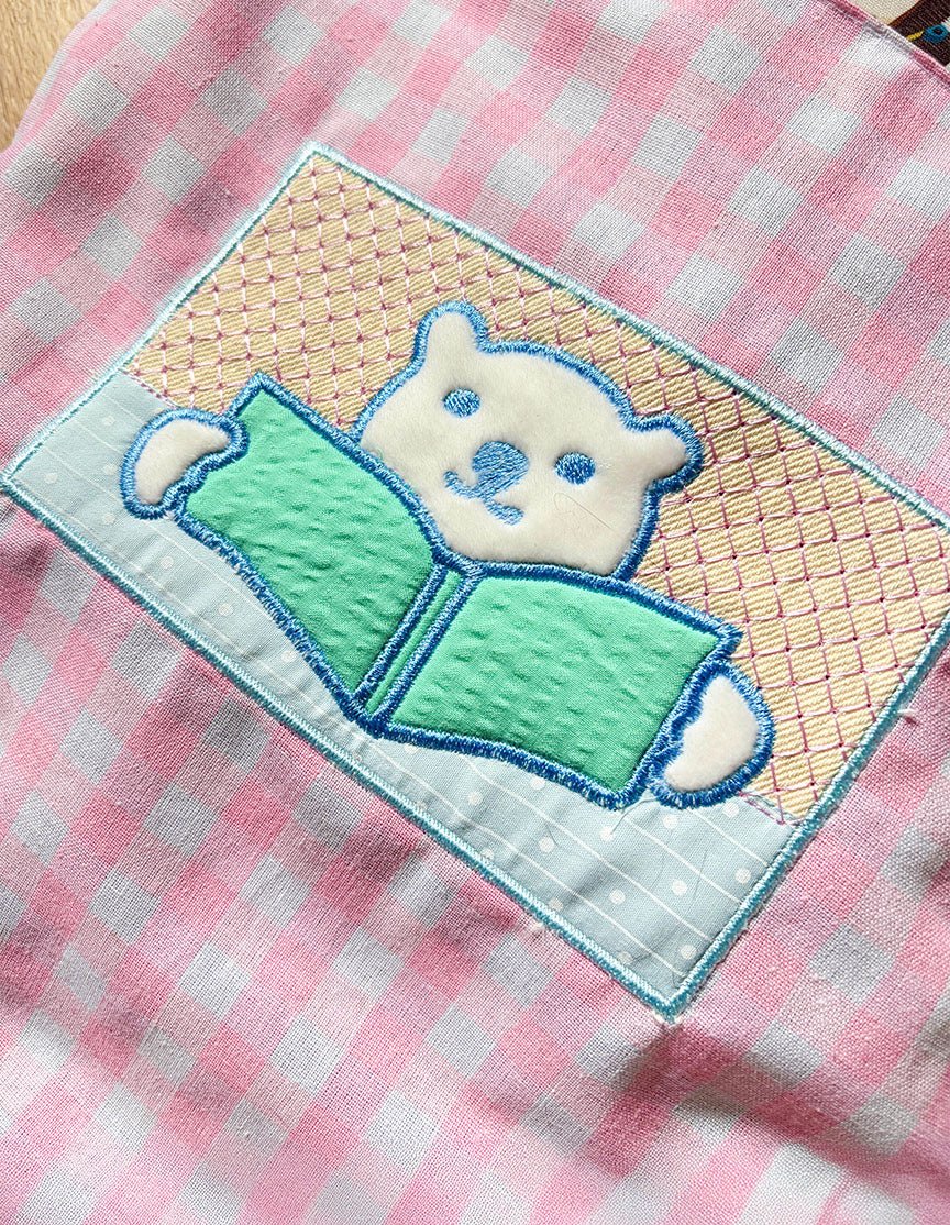 Embroidery Tote Bag (Pink)