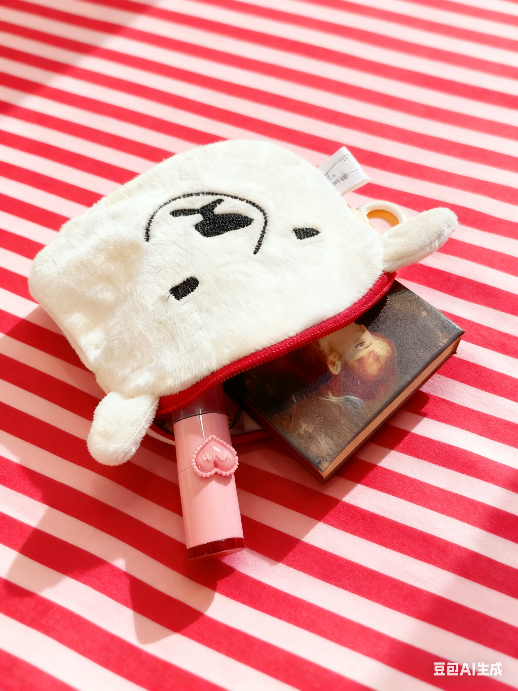 Polar bear head pouch